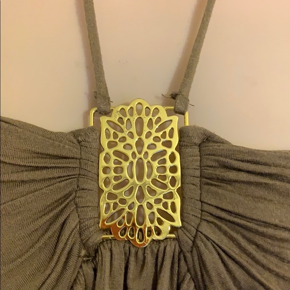 FOREVER 21 Strapless / Halter dress MED hi low hem - Picture 3 of 7